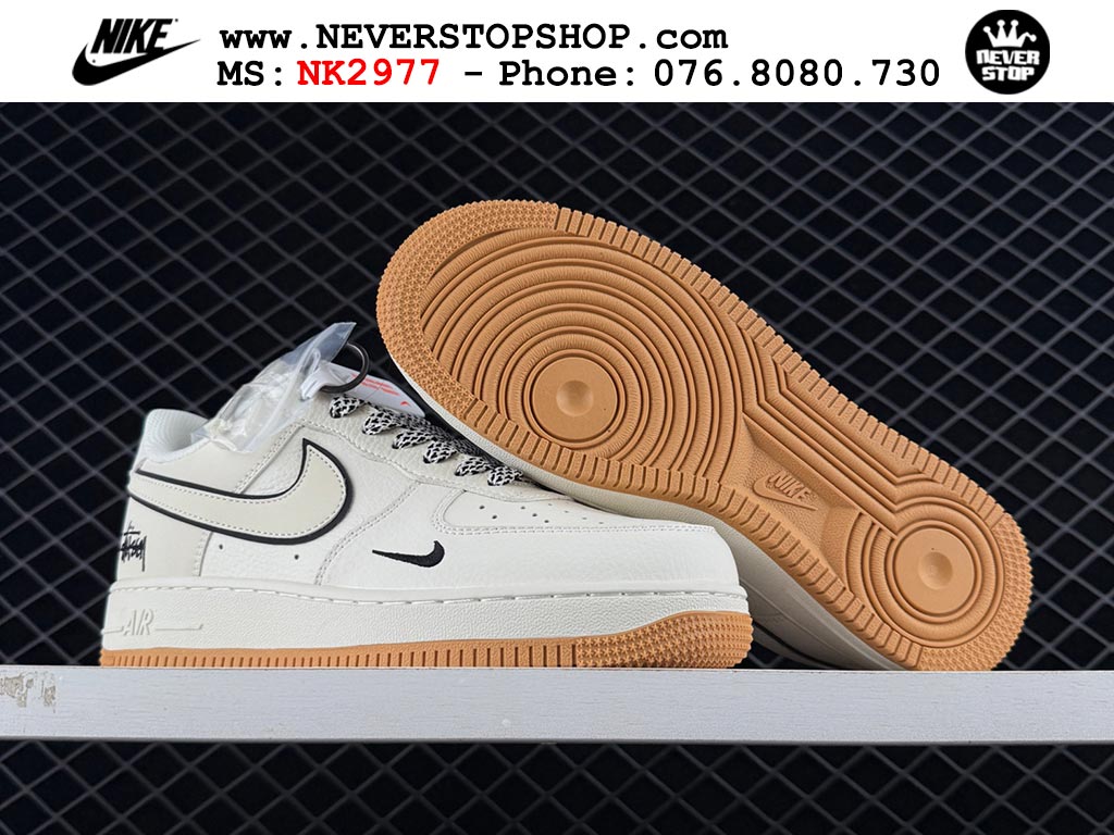 Giày thể thao nam nữ Nike Air Force 1 Low Trắng Đen bản best quality siêu cấp replica 1:1 giá rẻ tại NeverStop Sneaker Shop Quận 3 HCM