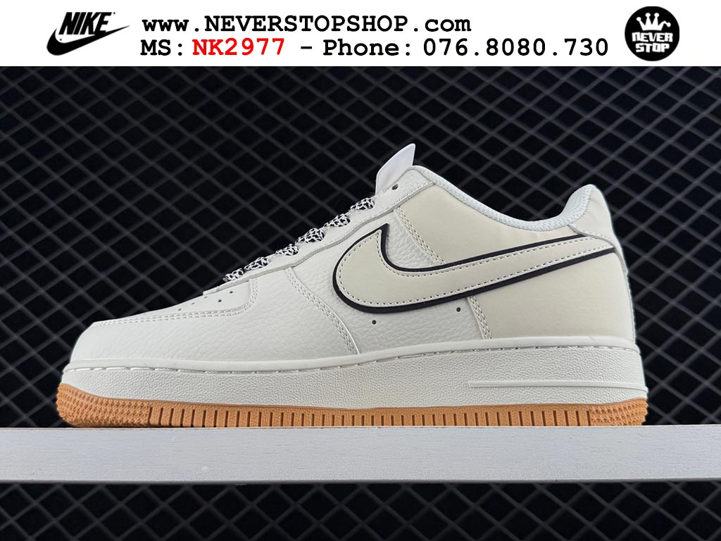 Giày thể thao nam nữ Nike Air Force 1 Low Trắng Đen bản best quality siêu cấp replica 1:1 giá rẻ tại NeverStop Sneaker Shop Quận 3 HCM