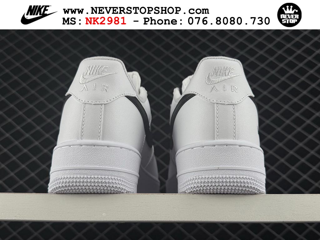 Giày thể thao cổ thấp NIKE AIR FORCE 1 AF 1 LOW SUPREME WHITE BLACK like auth hàng chuẩn replica 1:1 cao cấp, bản đẹp chất lượng cao giá tốt NeverStop Sneaker Shop Hồ Chí Minh Giày thể thao nam nữ Nike Air Force 1 Low Trắng Đen bản best quality siêu cấp replica 1:1 giá rẻ tại NeverStop Sneaker Shop Quận 3 HCM