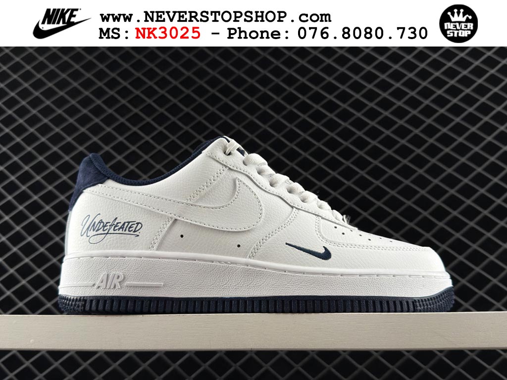 Giày thể thao nam nữ Nike Air Force 1 Low Trắng Xanh Dương bản best quality siêu cấp replica 1:1 giá rẻ tại NeverStop Sneaker Shop Quận 3 HCM