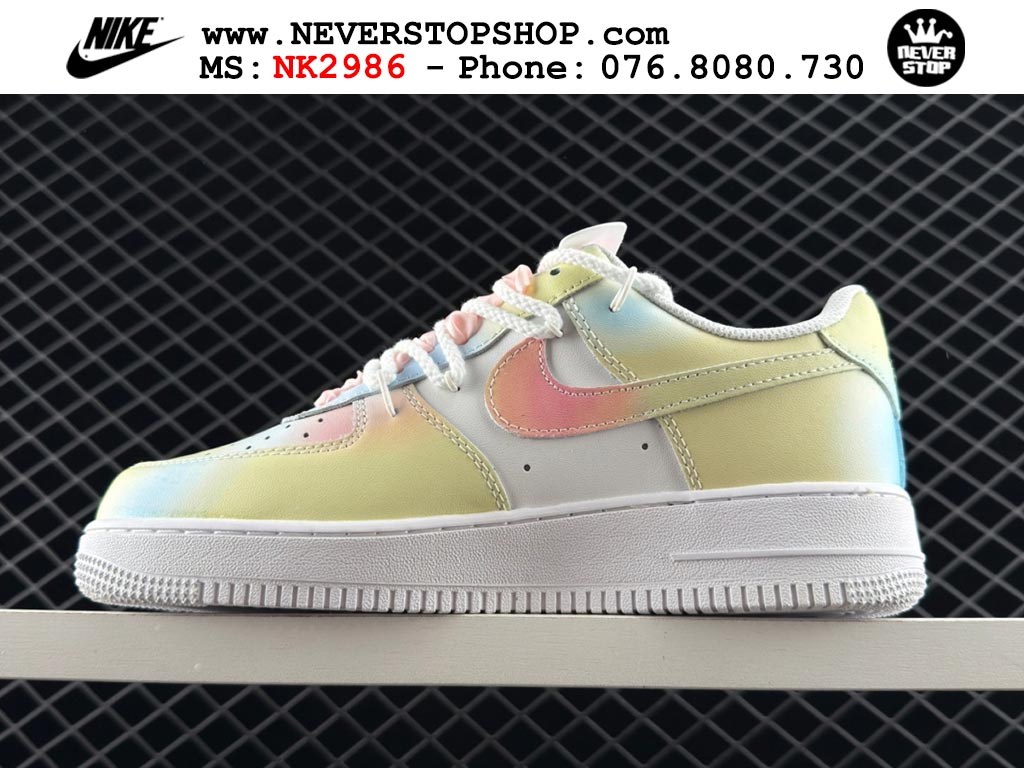 Giày thể thao nam nữ Nike Air Force 1 Low Trắng Hồng bản best quality siêu cấp replica 1:1 giá rẻ tại NeverStop Sneaker Shop Quận 3 HCM