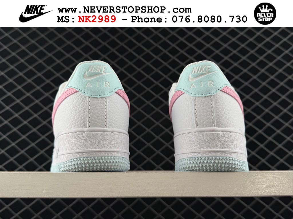 Giày thể thao nam nữ Nike Air Force 1 Low Trắng Hồng bản best quality siêu cấp replica 1:1 giá rẻ tại NeverStop Sneaker Shop Quận 3 HCM