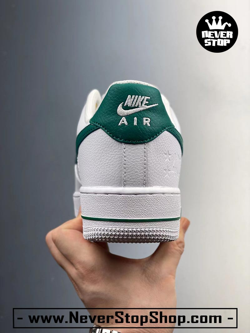 Giày Nike AF1 Low Trắng Xanh Lá cổ thấp nam nữ hàng đẹp replica sfake giá rẻ tại NeverStop Sneaker Shop Quận 3 HCM