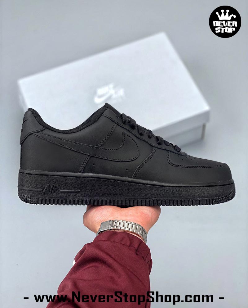Giày Nike AF1 Low Đen Full cổ thấp nam nữ hàng đẹp replica sfake giá rẻ tại NeverStop Sneaker Shop Quận 3 HCM