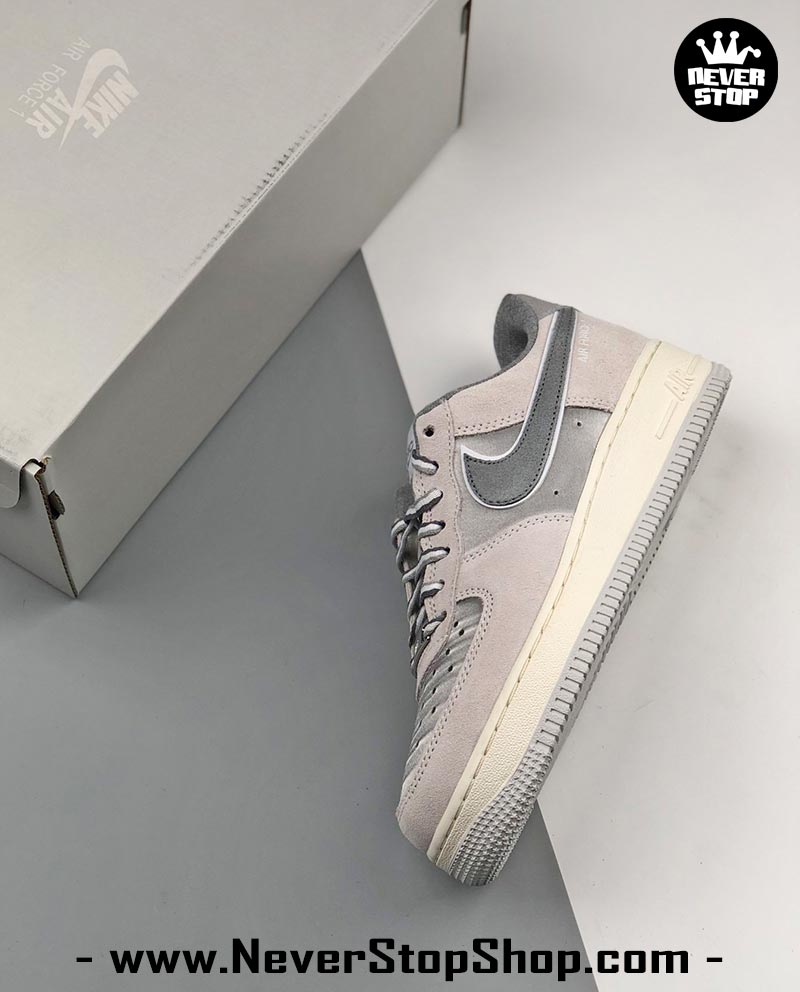 Giày Nike AF1 Low Bạc Full cổ thấp nam nữ hàng đẹp replica sfake giá rẻ tại NeverStop Sneaker Shop Quận 3 HCM