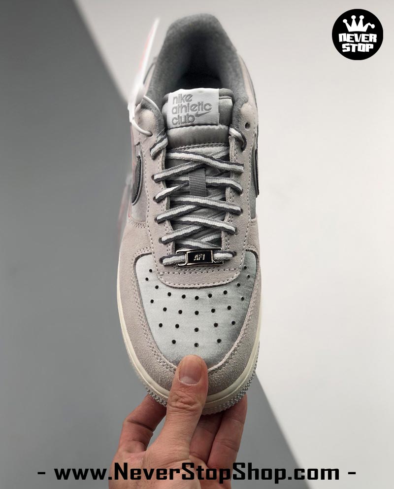 Giày Nike AF1 Low Bạc Full cổ thấp nam nữ hàng đẹp replica sfake giá rẻ tại NeverStop Sneaker Shop Quận 3 HCM