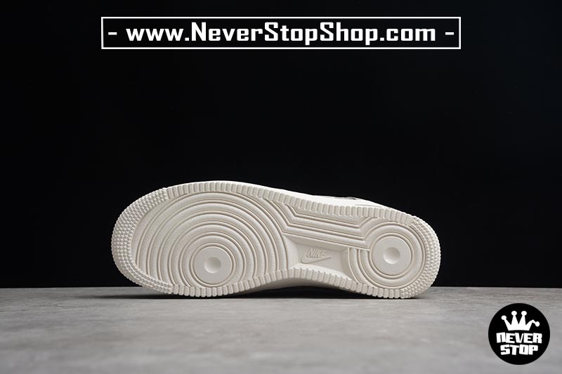 Giày Nike AF1 Low Xám Trắng cổ thấp nam nữ hàng đẹp replica sfake giá rẻ tại NeverStop Sneaker Shop Quận 3 HCM