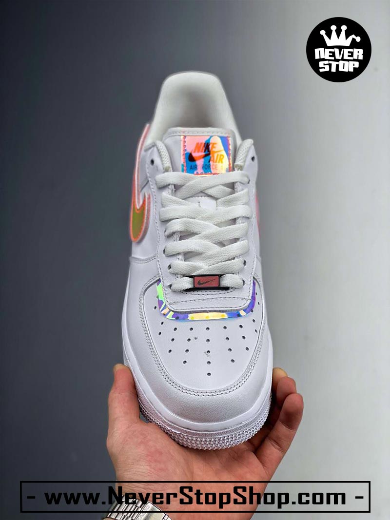 Giày Nike AF1 Low Trắng cổ thấp nam nữ hàng đẹp replica sfake giá rẻ tại NeverStop Sneaker Shop Quận 3 HCM