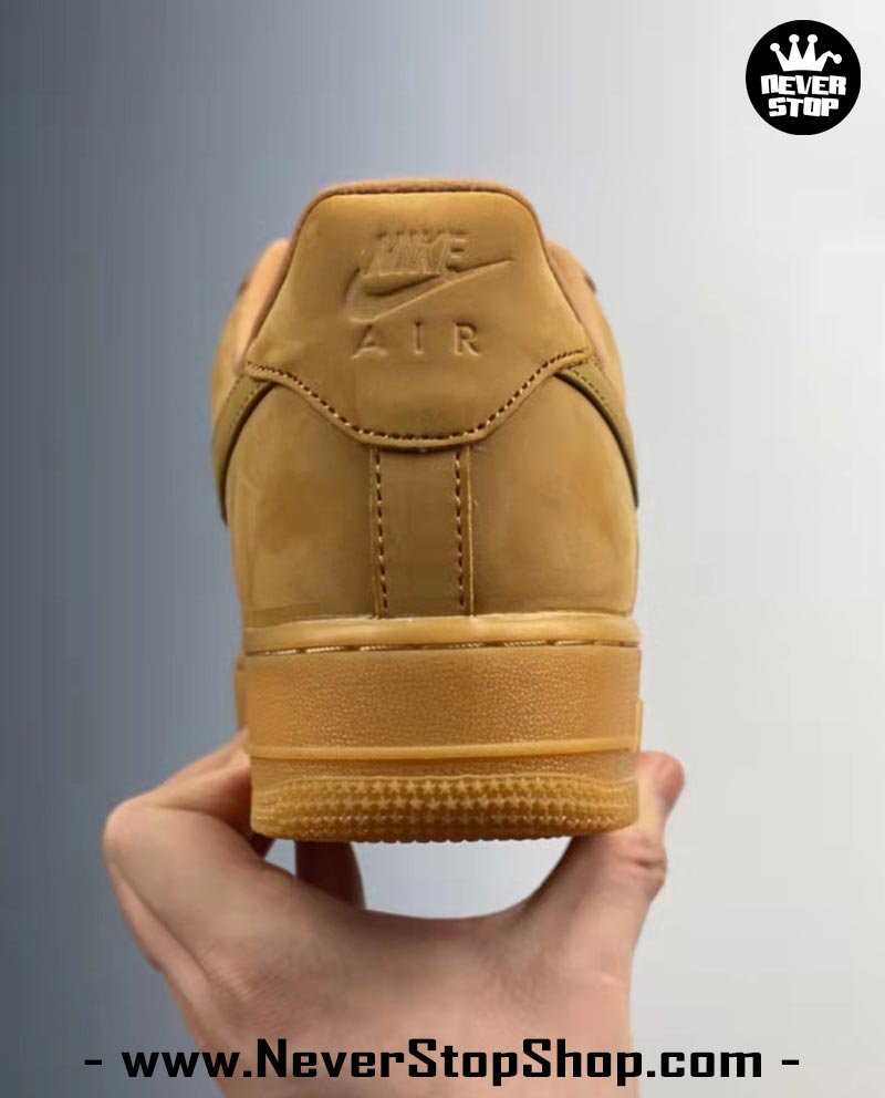 Giày Nike AF1 Low Nâu Full cổ thấp nam nữ hàng đẹp replica sfake giá rẻ tại NeverStop Sneaker Shop Quận 3 HCM