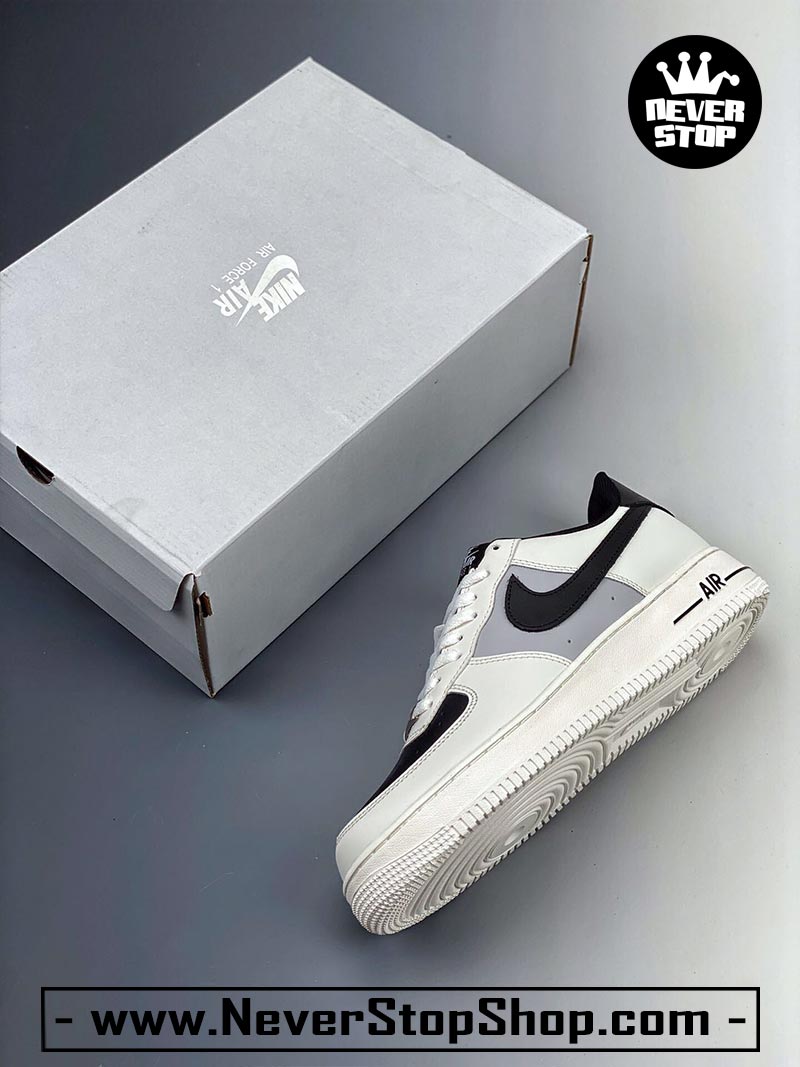 Giày Nike AF1 Low Trắng Xám cổ thấp nam nữ hàng đẹp replica sfake giá rẻ tại NeverStop Sneaker Shop Quận 3 HCM