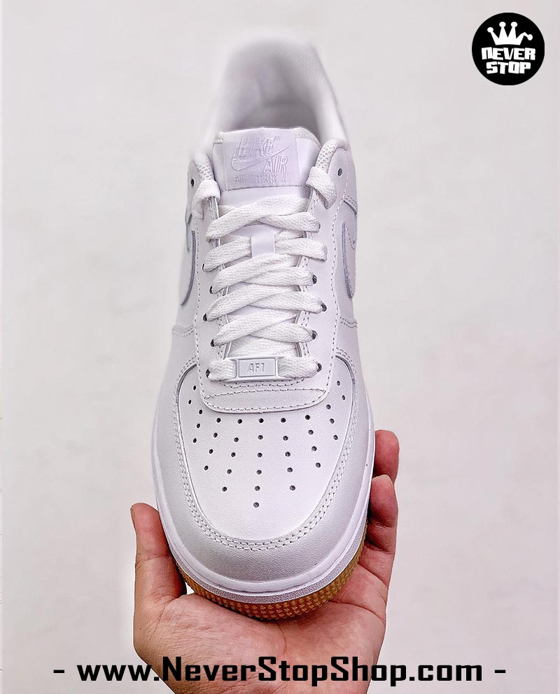 Giày Nike AF1 Low Trắng Full cổ thấp nam nữ hàng đẹp replica sfake giá rẻ tại NeverStop Sneaker Shop Quận 3 HCM