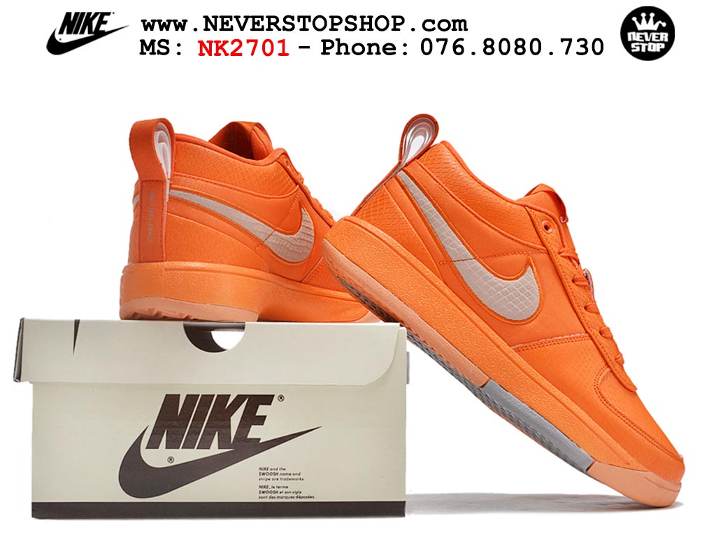 Giày bóng rổ outdoor NIKE BOOK 1 CLAY ORANGE nam nữ cổ thấp hàng chuẩn replica 1:1 cao cấp, giá rẻ tốt nhất quận 3 HCM tại NeverStop Sneaker Shop” longdesc=