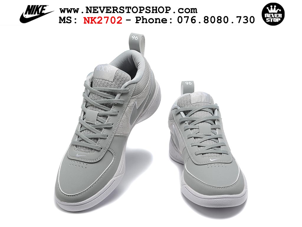 Giày bóng rổ outdoor NIKE BOOK 1 COOL GREY nam nữ cổ thấp hàng chuẩn replica 1:1 cao cấp, giá rẻ tốt nhất quận 3 HCM tại NeverStop Sneaker Shop” longdesc=