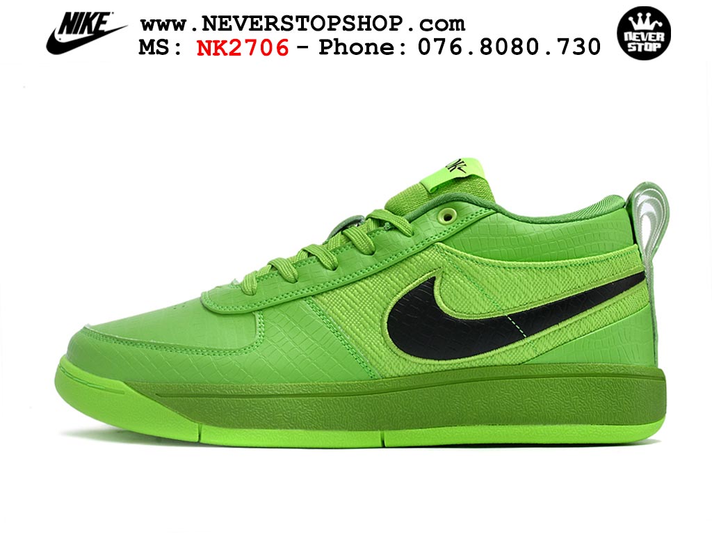 Giày bóng rổ outdoor NIKE BOOK 1 GRINCH nam nữ cổ thấp hàng chuẩn replica 1:1 cao cấp, giá rẻ tốt nhất quận 3 HCM tại NeverStop Sneaker Shop” longdesc=