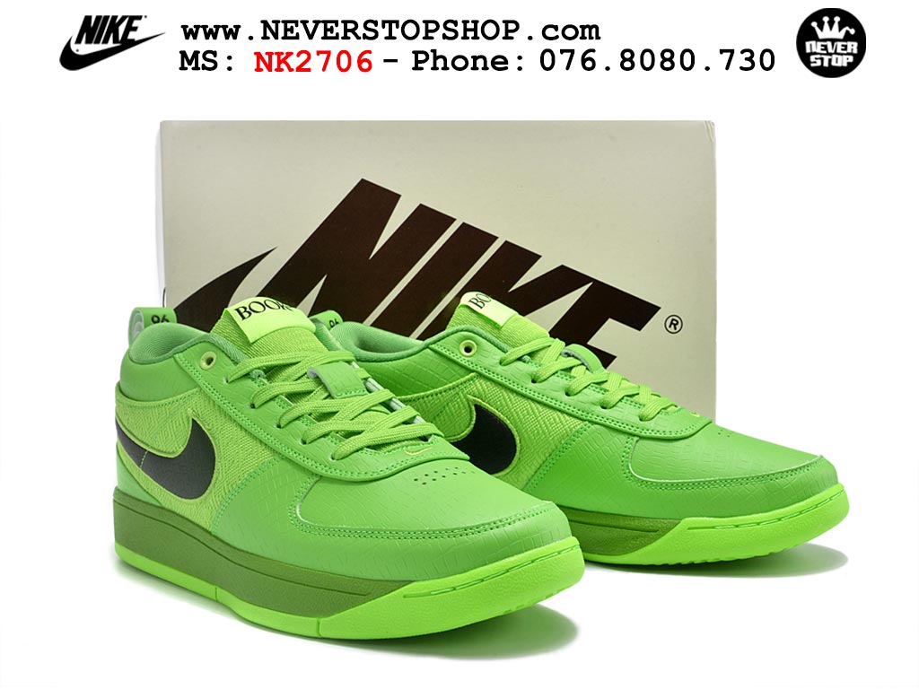 Giày bóng rổ outdoor NIKE BOOK 1 GRINCH nam nữ cổ thấp hàng chuẩn replica 1:1 cao cấp, giá rẻ tốt nhất quận 3 HCM tại NeverStop Sneaker Shop” longdesc=