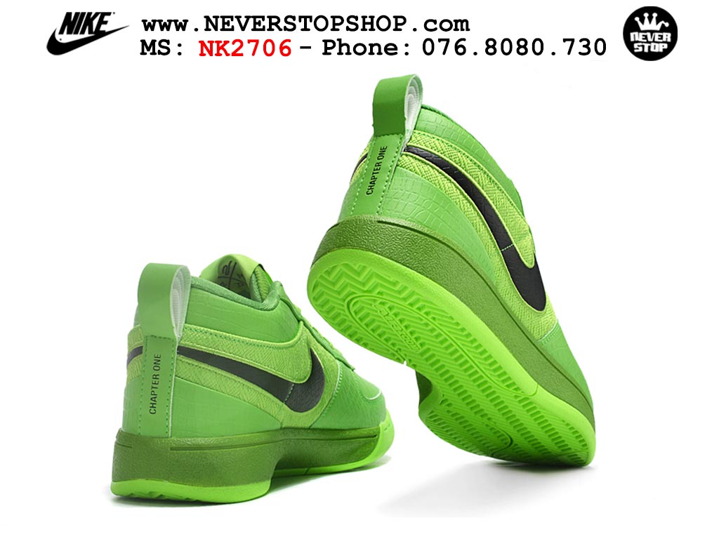 Giày bóng rổ outdoor NIKE BOOK 1 GRINCH nam nữ cổ thấp hàng chuẩn replica 1:1 cao cấp, giá rẻ tốt nhất quận 3 HCM tại NeverStop Sneaker Shop” longdesc=