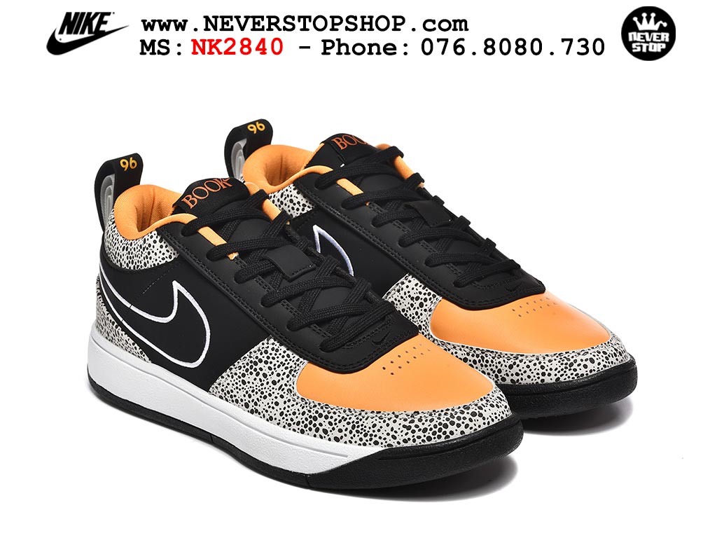 Giày bóng rổ outdoor NIKE BOOK 1 SAFARI nam nữ cổ thấp hàng chuẩn replica 1:1 cao cấp, giá rẻ tốt nhất quận 3 HCM tại NeverStop Sneaker Shop” longdesc=