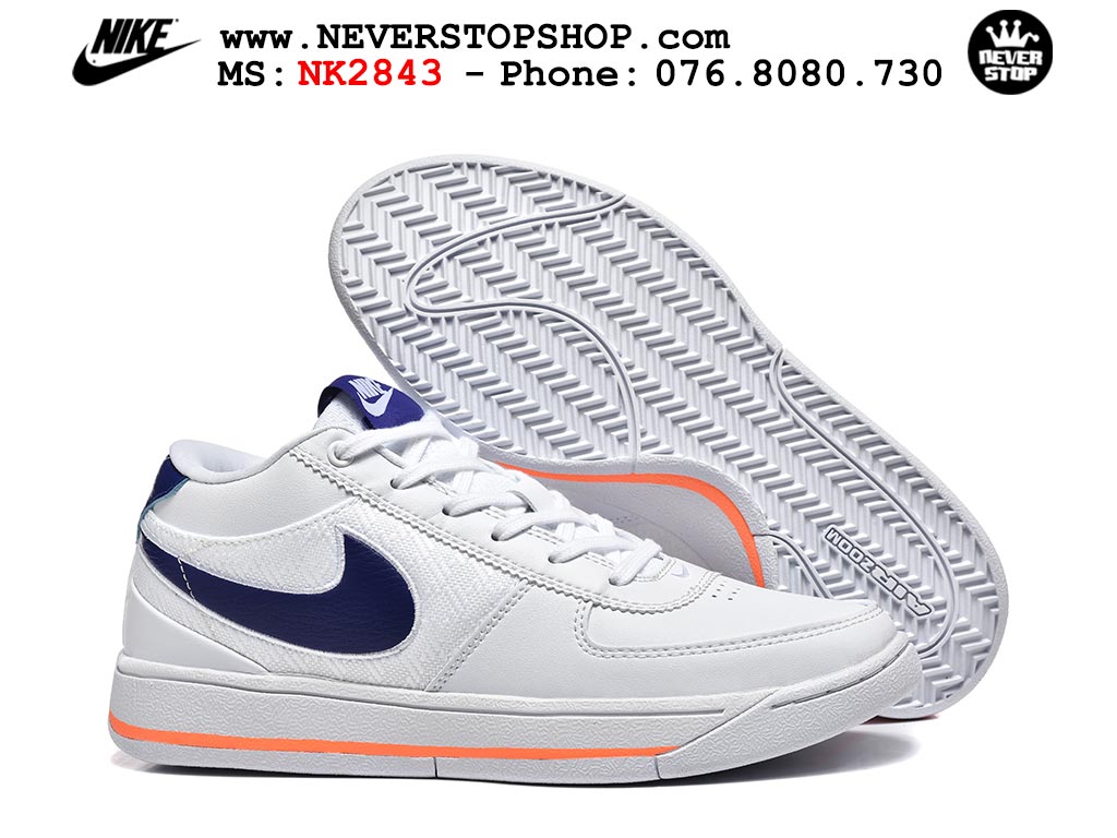 Giày bóng rổ outdoor NIKE BOOK 1 WHITE NAVY nam nữ cổ thấp hàng chuẩn replica 1:1 cao cấp, giá rẻ tốt nhất quận 3 HCM tại NeverStop Sneaker Shop” longdesc=