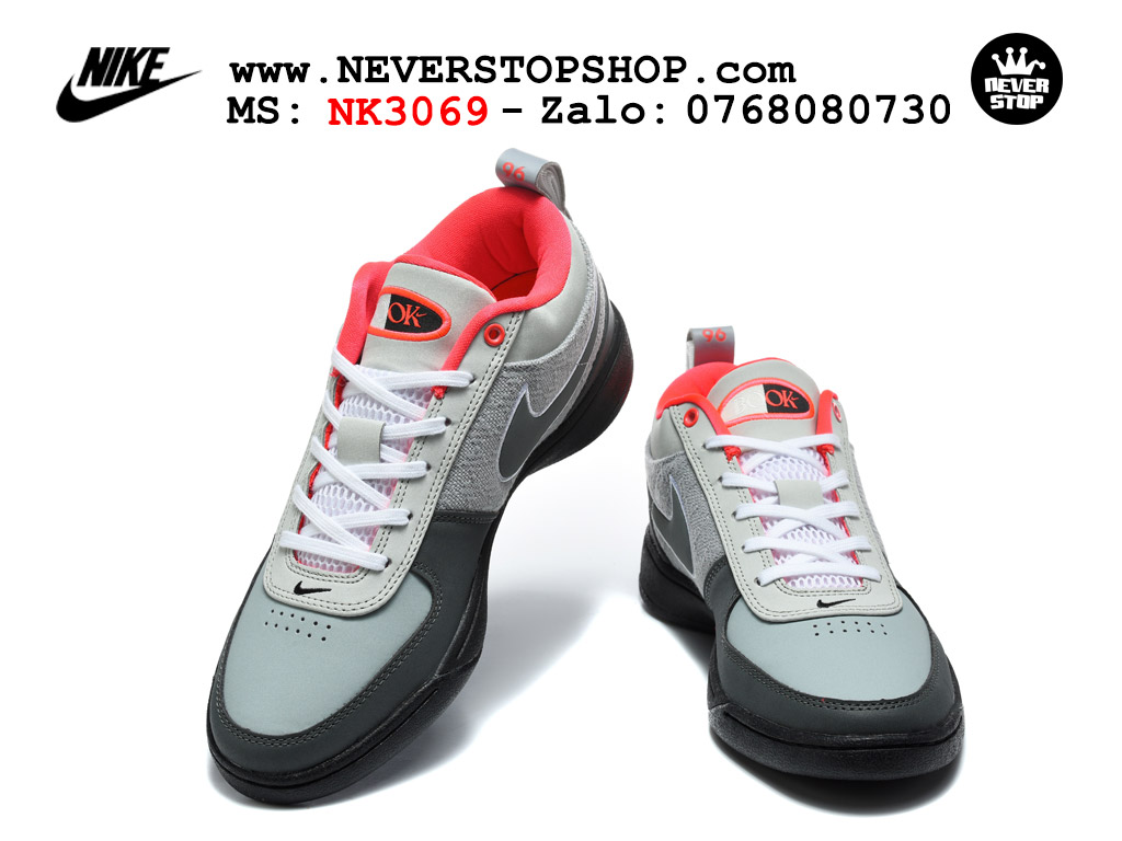 Giày bóng rổ outdoor NIKE BOOK 1 WOLF GREY RED nam nữ cổ thấp hàng chuẩn replica 1:1 cao cấp, giá rẻ tốt nhất quận 3 HCM tại NeverStop Sneaker Shop