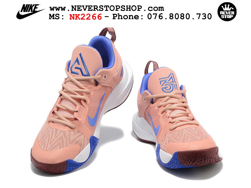 Giày bóng rổ outdoor Nike Giannis Immortality 2 Xanh Dương Cam hàng đẹp siêu cấp replica 1:1 giá rẻ tại NeverStop Sneaker Shop Hồ Chí Minh