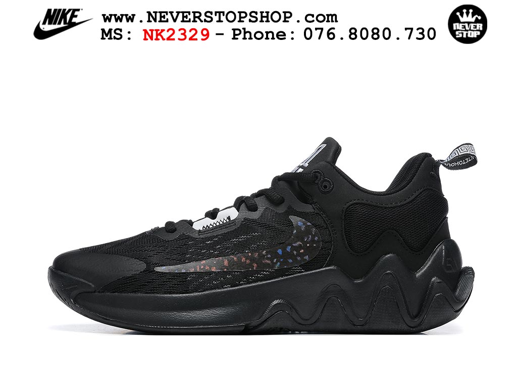 Giày bóng rổ outdoor Nike Giannis Immortality 2 Đen hàng đẹp siêu cấp replica 1:1 giá rẻ tại NeverStop Sneaker Shop Hồ Chí Minh