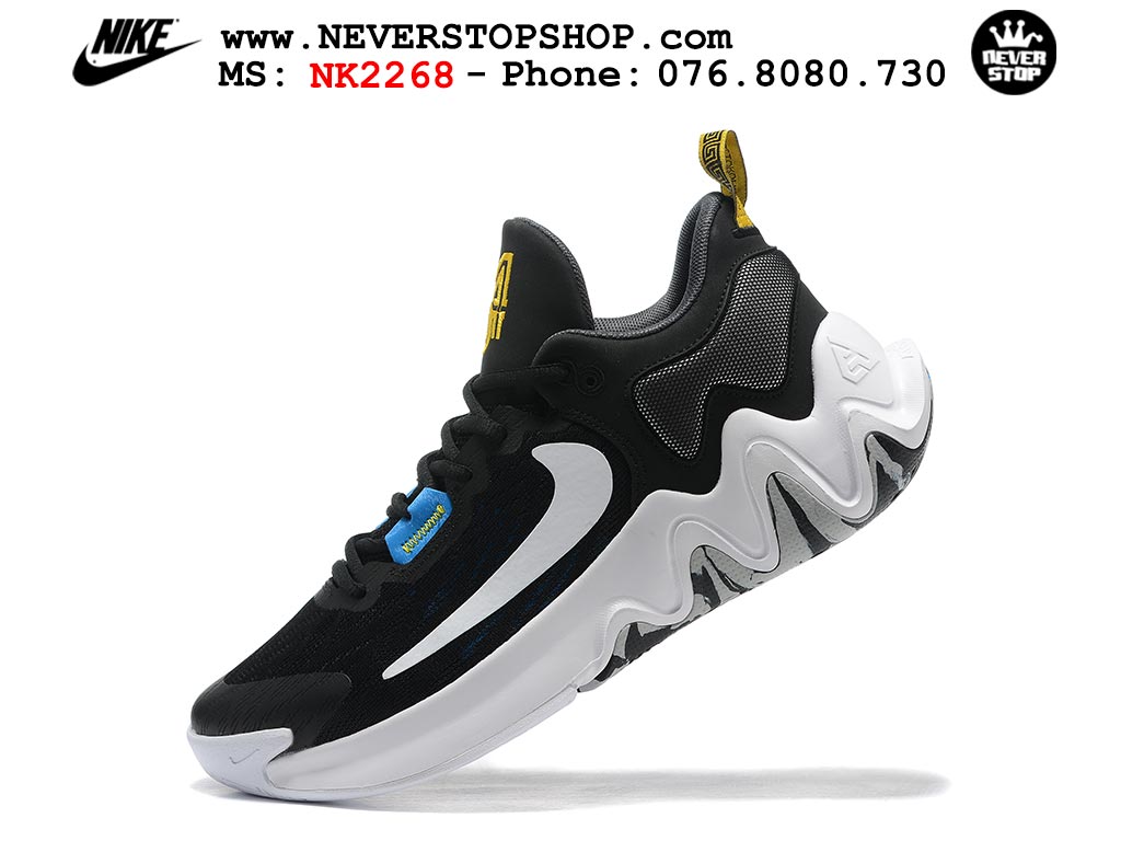 Giày bóng rổ outdoor Nike Giannis Immortality 2 Đen Trắng hàng đẹp siêu cấp replica 1:1 giá rẻ tại NeverStop Sneaker Shop Hồ Chí Minh