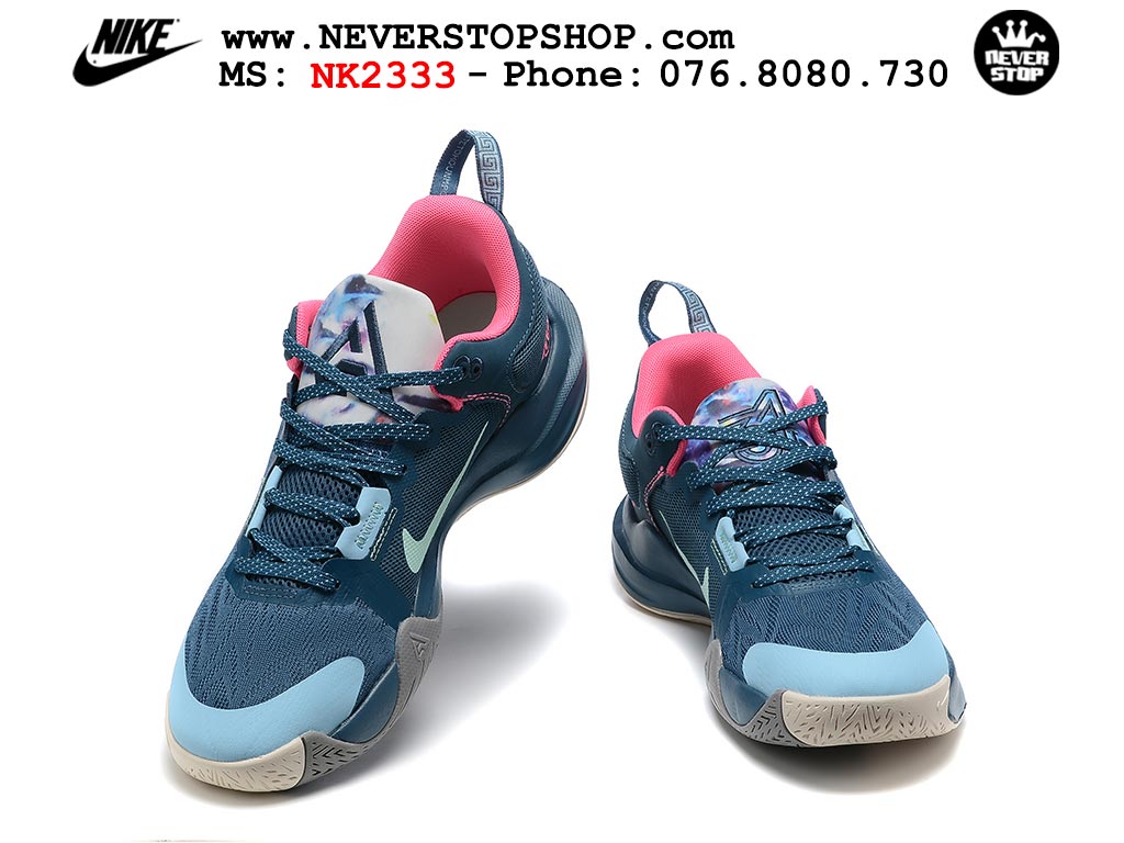 Giày bóng rổ outdoor Nike Giannis Immortality 2 Xanh Dương Xám hàng đẹp siêu cấp replica 1:1 giá rẻ tại NeverStop Sneaker Shop Hồ Chí Minh