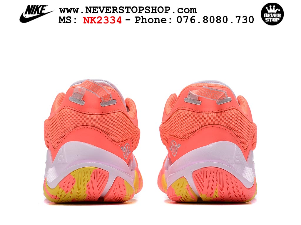 Giày bóng rổ outdoor Nike Giannis Immortality 2 Hồng Vàng hàng đẹp siêu cấp replica 1:1 giá rẻ tại NeverStop Sneaker Shop Hồ Chí Minh