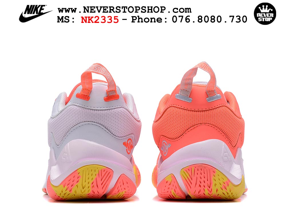Giày bóng rổ outdoor Nike Giannis Immortality 2 Hồng Trắng hàng đẹp siêu cấp replica 1:1 giá rẻ tại NeverStop Sneaker Shop Hồ Chí Minh