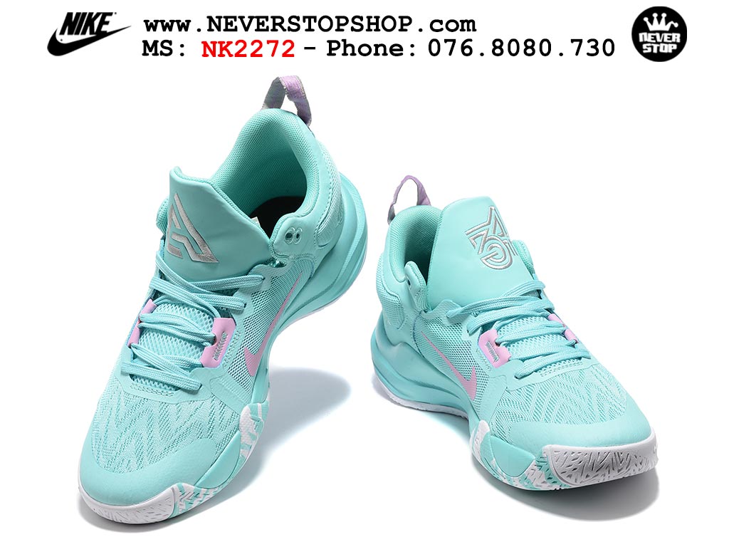 Giày bóng rổ outdoor Nike Giannis Immortality 2 Xanh Trắng hàng đẹp siêu cấp replica 1:1 giá rẻ tại NeverStop Sneaker Shop Hồ Chí Minh