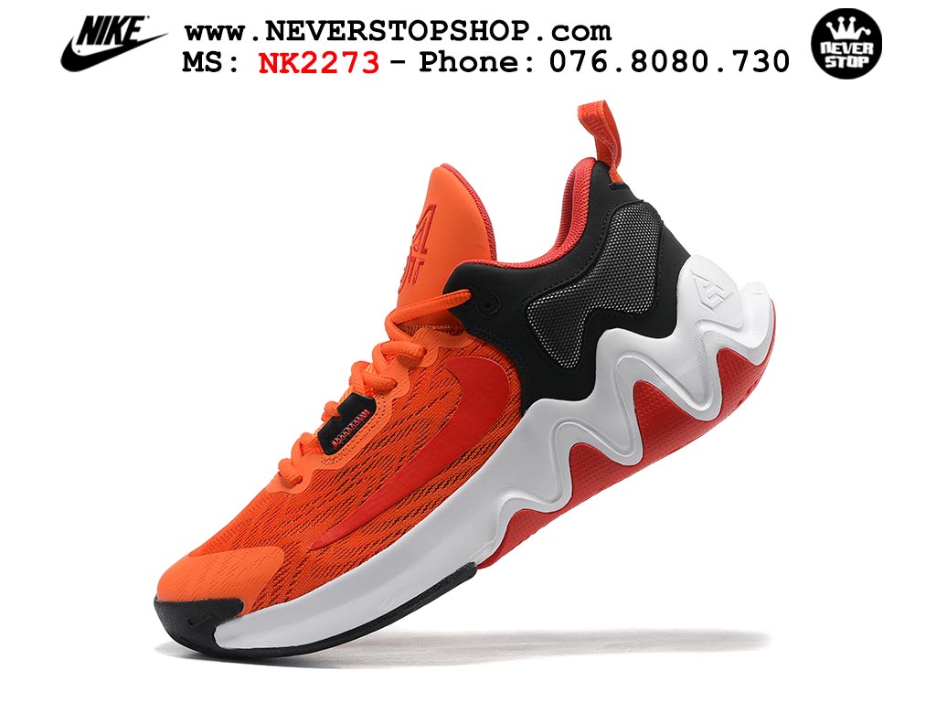 Giày bóng rổ outdoor Nike Giannis Immortality 2 Cam Đen hàng đẹp siêu cấp replica 1:1 giá rẻ tại NeverStop Sneaker Shop Hồ Chí Minh