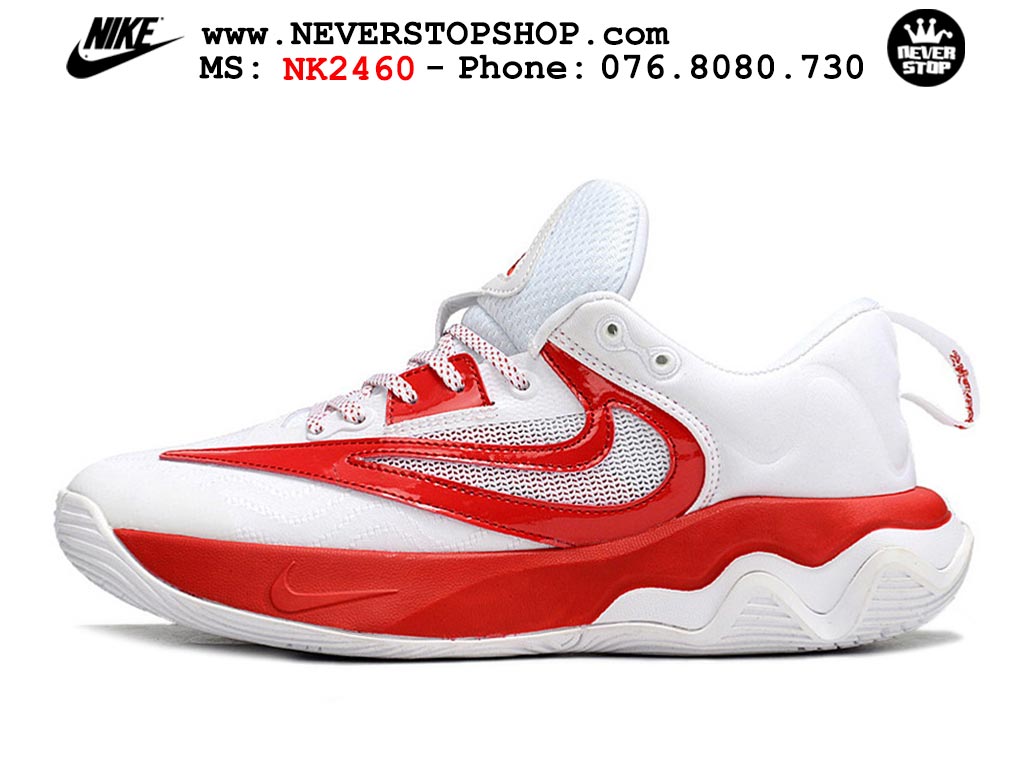 Giày bóng rổ outdoor Nike Giannis Immortality 3 Đỏ Trắng bản siêu cấp replica 1:1 like auth giá rẻ tại NeverStop Sneaker Shop Hồ Chí Minh