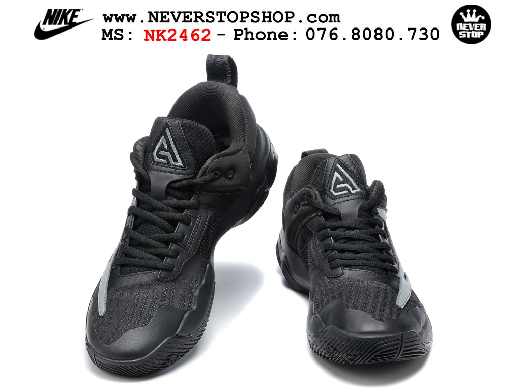 Giày bóng rổ outdoor Nike Giannis Immortality 3 Đen Xám bản siêu cấp replica 1:1 like auth giá rẻ tại NeverStop Sneaker Shop Hồ Chí Minh