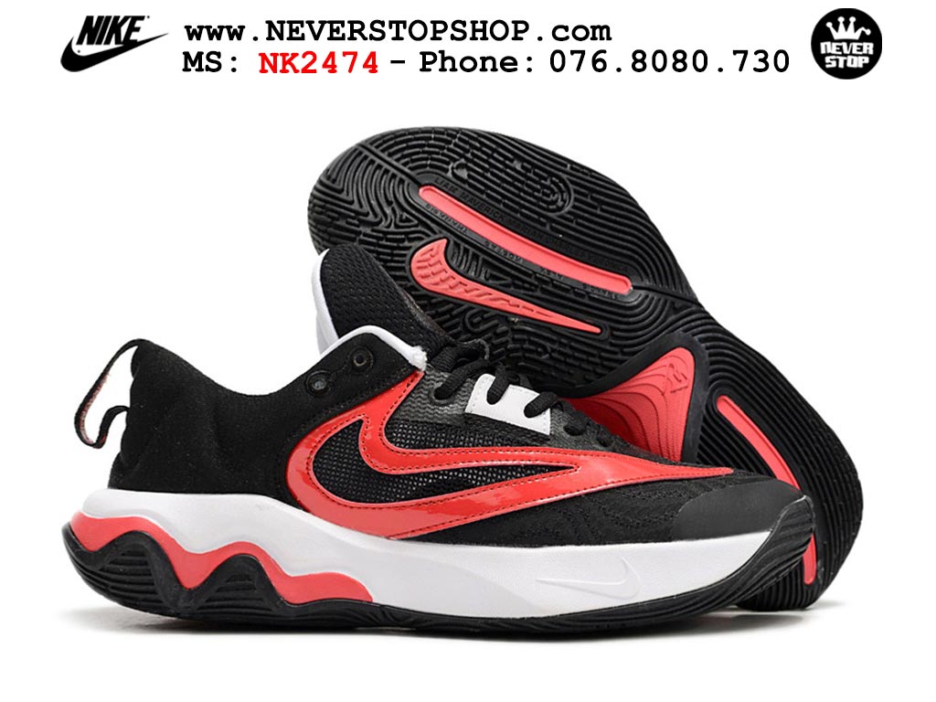 Giày bóng rổ outdoor Nike Giannis Immortality 3 Đen Đỏ bản siêu cấp replica 1:1 like auth giá rẻ tại NeverStop Sneaker Shop Hồ Chí Minh