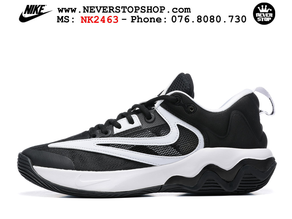 Giày bóng rổ outdoor Nike Giannis Immortality 3 Đen Trắng bản siêu cấp replica 1:1 like auth giá rẻ tại NeverStop Sneaker Shop Hồ Chí Minh