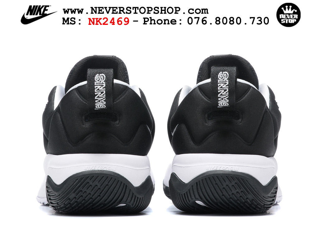 Giày bóng rổ outdoor Nike Giannis Immortality 3 Trắng Đen bản siêu cấp replica 1:1 like auth giá rẻ tại NeverStop Sneaker Shop Hồ Chí Minh