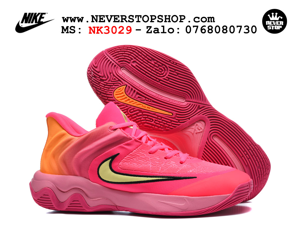 Giày bóng rổ nam nữ NIKE GIANNIS IMMORTALITY 4 HYPER PINK cổ thấp chuyên outdoor indoor, hàng chuẩn replica 1:1 best batch đế êm chống mòn cao, giá rẻ tốt nhất tại NeverStop Sneaker Shop HCM Giày bóng rổ outdoor Nike Giannis Immortality 4 Hồng Vàng bản siêu cấp replica 1:1 like auth giá rẻ tại NeverStop Sneaker Shop Hồ Chí Minh