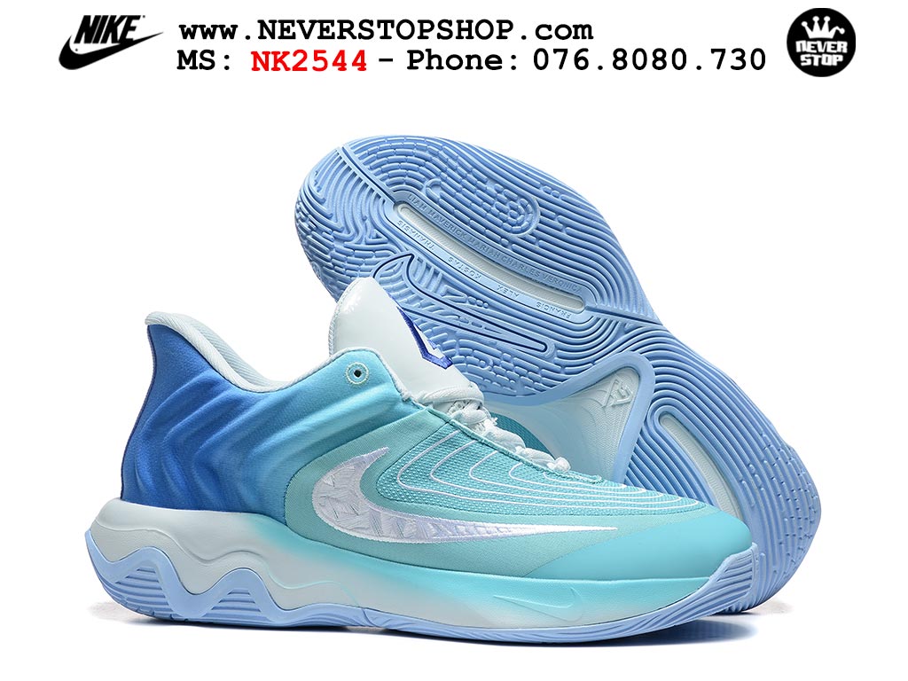 Giày bóng rổ outdoor Nike Giannis Immortality 4 Xanh Dương Trắng bản siêu cấp replica 1:1 like auth giá rẻ tại NeverStop Sneaker Shop Hồ Chí Minh