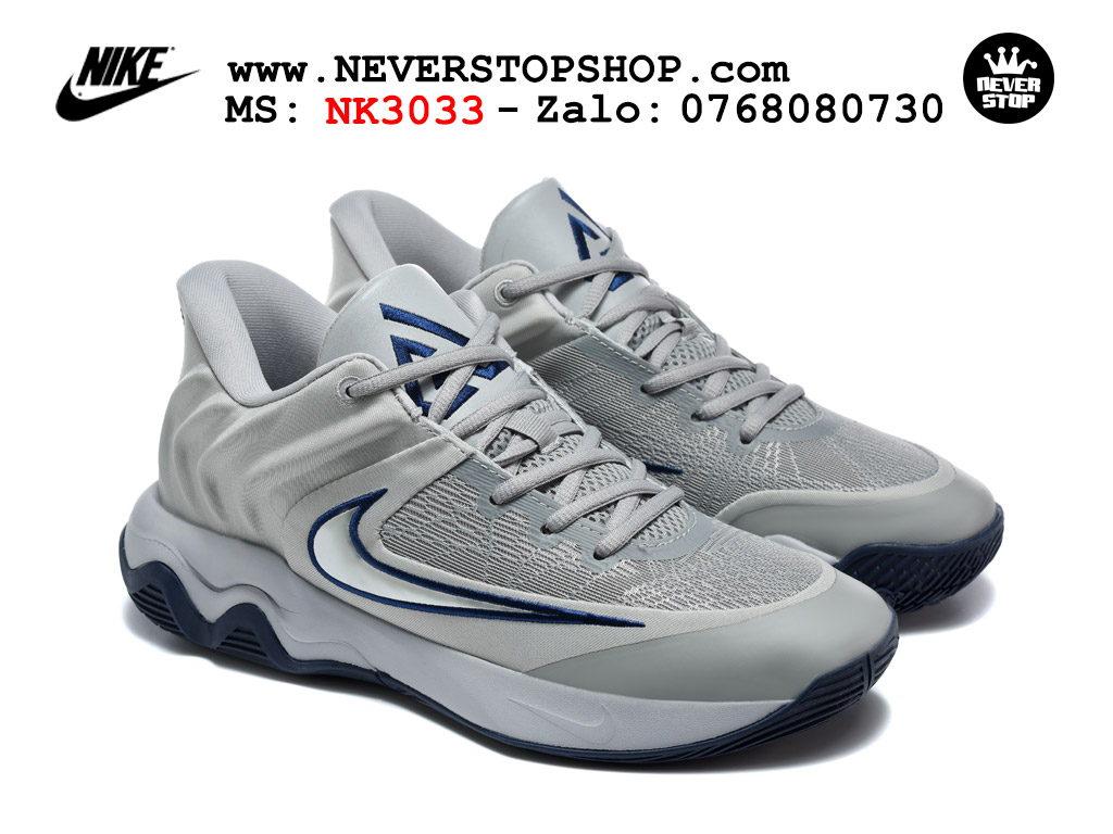 Giày bóng rổ nam nữ NIKE GIANNIS IMMORTALITY 4 WOLF GREY NAVY cổ thấp chuyên outdoor indoor, hàng chuẩn replica 1:1 best batch đế êm chống mòn cao, giá rẻ tốt nhất tại NeverStop Sneaker Shop HCM Giày bóng rổ outdoor Nike Giannis Immortality 4 Xám Bạc bản siêu cấp replica 1:1 like auth giá rẻ tại NeverStop Sneaker Shop Hồ Chí Minh