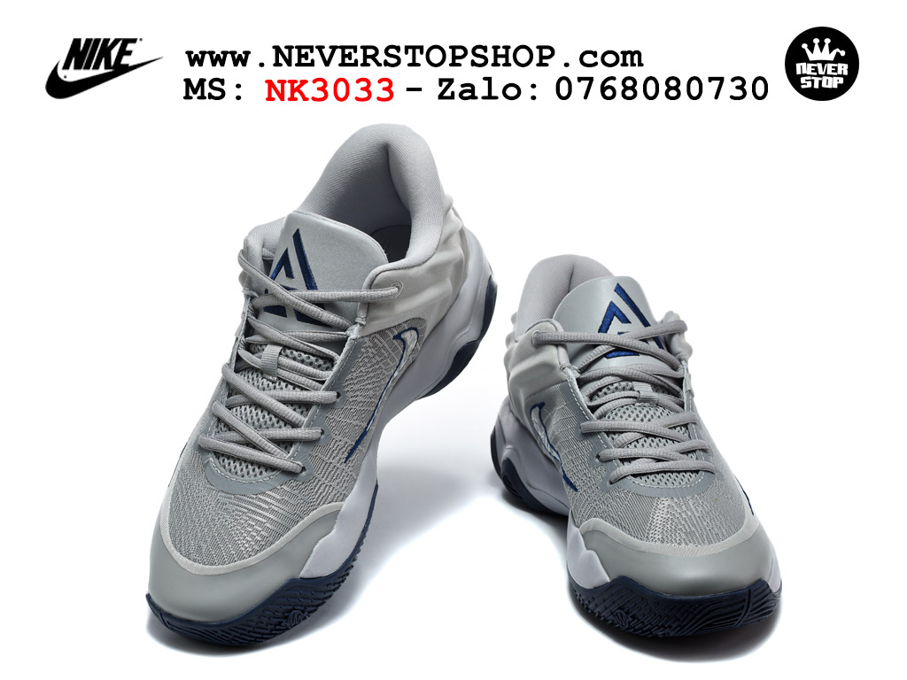 Giày bóng rổ nam nữ NIKE GIANNIS IMMORTALITY 4 WOLF GREY NAVY cổ thấp chuyên outdoor indoor, hàng chuẩn replica 1:1 best batch đế êm chống mòn cao, giá rẻ tốt nhất tại NeverStop Sneaker Shop HCM Giày bóng rổ outdoor Nike Giannis Immortality 4 Xám Bạc bản siêu cấp replica 1:1 like auth giá rẻ tại NeverStop Sneaker Shop Hồ Chí Minh