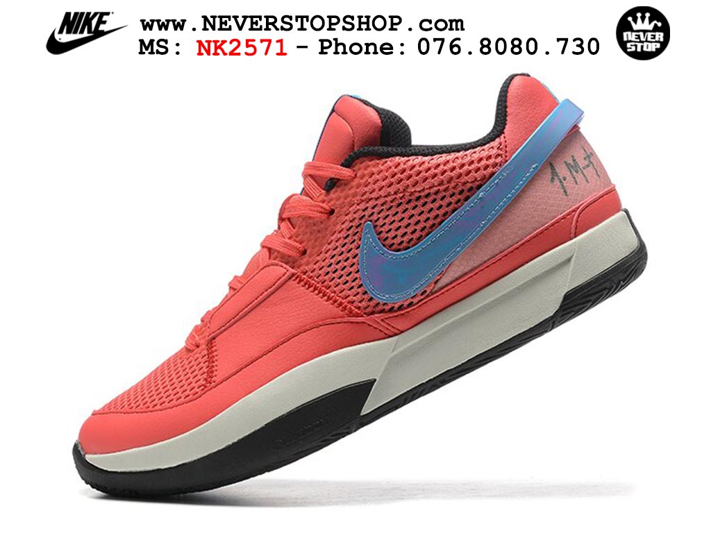 Giày bóng rổ nam nữ Nike Ja 1 Đỏ Xanh Dương hàng đẹp siêu cấp replica 1:1 giá rẻ tại NeverStop Sneaker Shop Quận 3 HCM