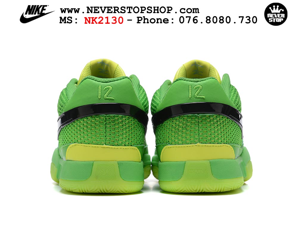 Giày bóng rổ nam nữ Nike Ja 1 Xanh Lá Vàng hàng đẹp siêu cấp replica 1:1 giá rẻ tại NeverStop Sneaker Shop Quận 3 HCM