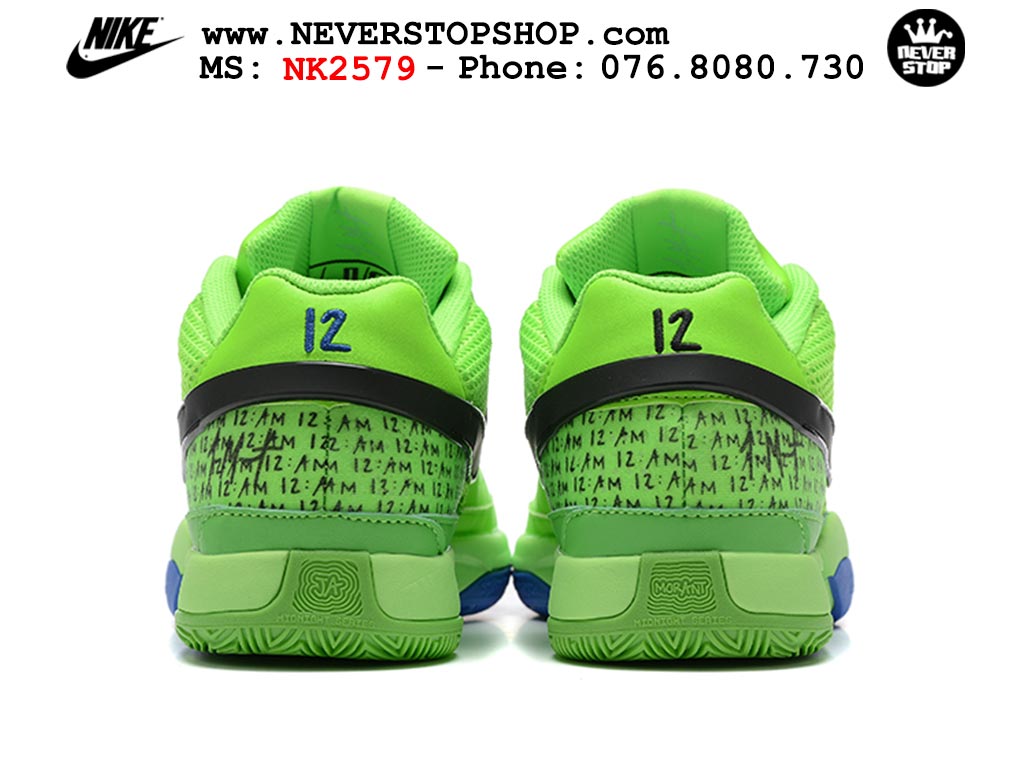 Giày bóng rổ nam nữ Nike Ja 1 Xanh Lá Đen hàng đẹp siêu cấp replica 1:1 giá rẻ tại NeverStop Sneaker Shop Quận 3 HCM