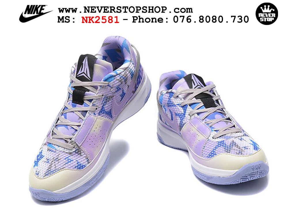 Giày bóng rổ nam nữ Nike Ja 1 Tím Xanh Dương hàng đẹp siêu cấp replica 1:1 giá rẻ tại NeverStop Sneaker Shop Quận 3 HCM