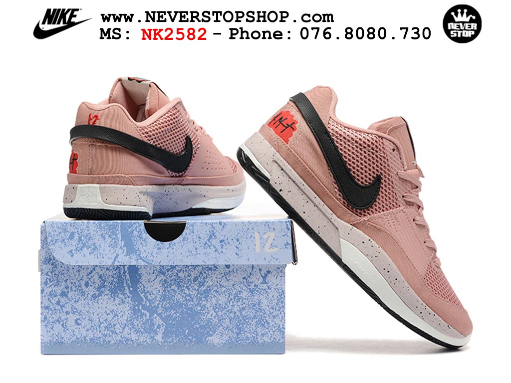 Giày bóng rổ nam nữ Nike Ja 1 Đỏ Đen hàng đẹp siêu cấp replica 1:1 giá rẻ tại NeverStop Sneaker Shop Quận 3 HCM