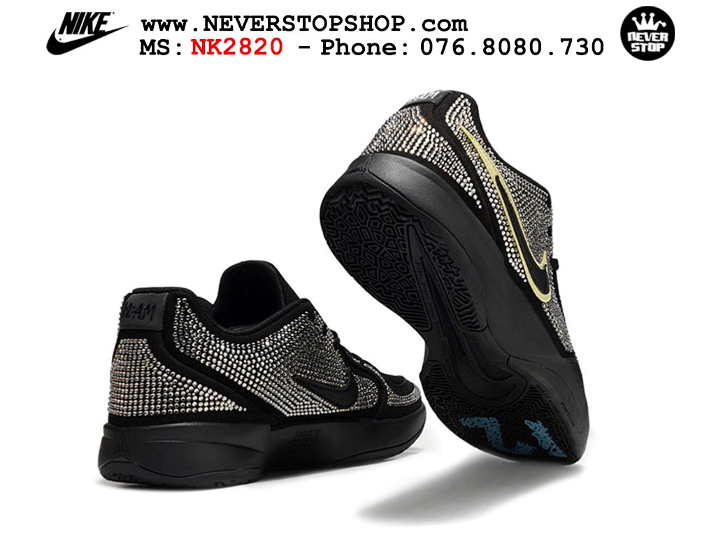 Giày thể thao nam nữ Nike Ja 2 Đen Vàng bản best quality siêu cấp replica 1:1 giá rẻ tại NeverStop Sneaker Shop Quận 3 HCM