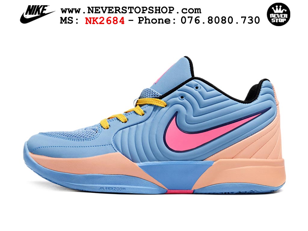 Giày thể thao nam nữ Nike Ja 2 Xanh Dương Hồng bản best quality siêu cấp replica 1:1 giá rẻ tại NeverStop Sneaker Shop Quận 3 HCM