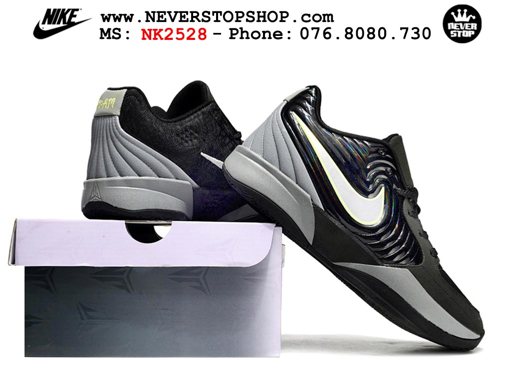 Giày thể thao nam nữ Nike Ja 2 Đen Xám bản best quality siêu cấp replica 1:1 giá rẻ tại NeverStop Sneaker Shop Quận 3 HCM