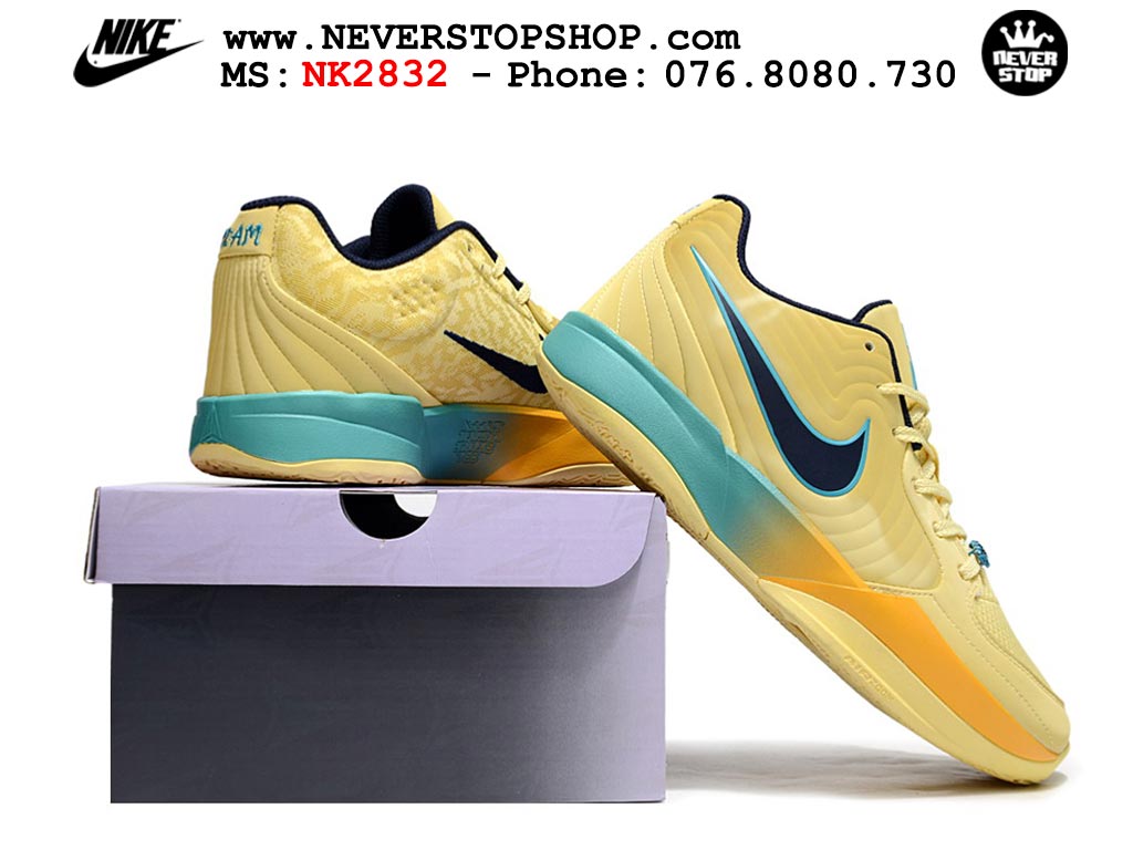Giày thể thao nam nữ Nike Ja 2 Vàng Xanh Dương bản best quality siêu cấp replica 1:1 giá rẻ tại NeverStop Sneaker Shop Quận 3 HCM