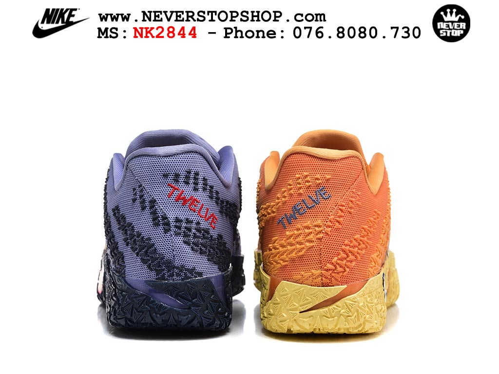 Giày thể thao nam nữ Nike Ja 3 Cam Tím bản best quality siêu cấp replica 1:1 giá rẻ tại NeverStop Sneaker Shop Quận 3 HCM